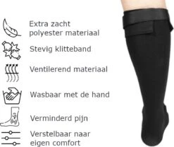 MoreCore Hielspoor Sok - Hielspoor Zooltjes - Strassburg Sok - Nachtspalk - Achillespees - Plantar Fasciitis - Kuiten - Zwart - Maat M -Merkloos Winkel 1200x1011 11