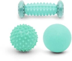 Recovery Riches Voetmassage Roller + GRATIS Massageballen - Voetreflexologie - Plantar Fasciitis - Voetroller - Massagebal - Massageroller - Triggerpoint Bal - Voetmassage Apparaat - Foot Roller - Feet Massage Muscle Fascia Release Ball