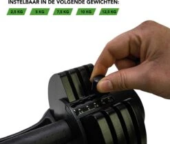 Tunturi Selector Dumbbell - Halterset - Dumbbell Set - Verstelbare Dumbbell - 12,5kg - Incl. Gratis Fitness App -Merkloos Winkel 1200x1017 7