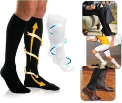 Duopack Compressiekousen / Steunkousen Unisex - Zwart - Maat 41-46 -Merkloos Winkel 1200x1019 2