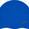 Speedo Plain Moulded Silicone Cap Unisex - Blauw - One Size