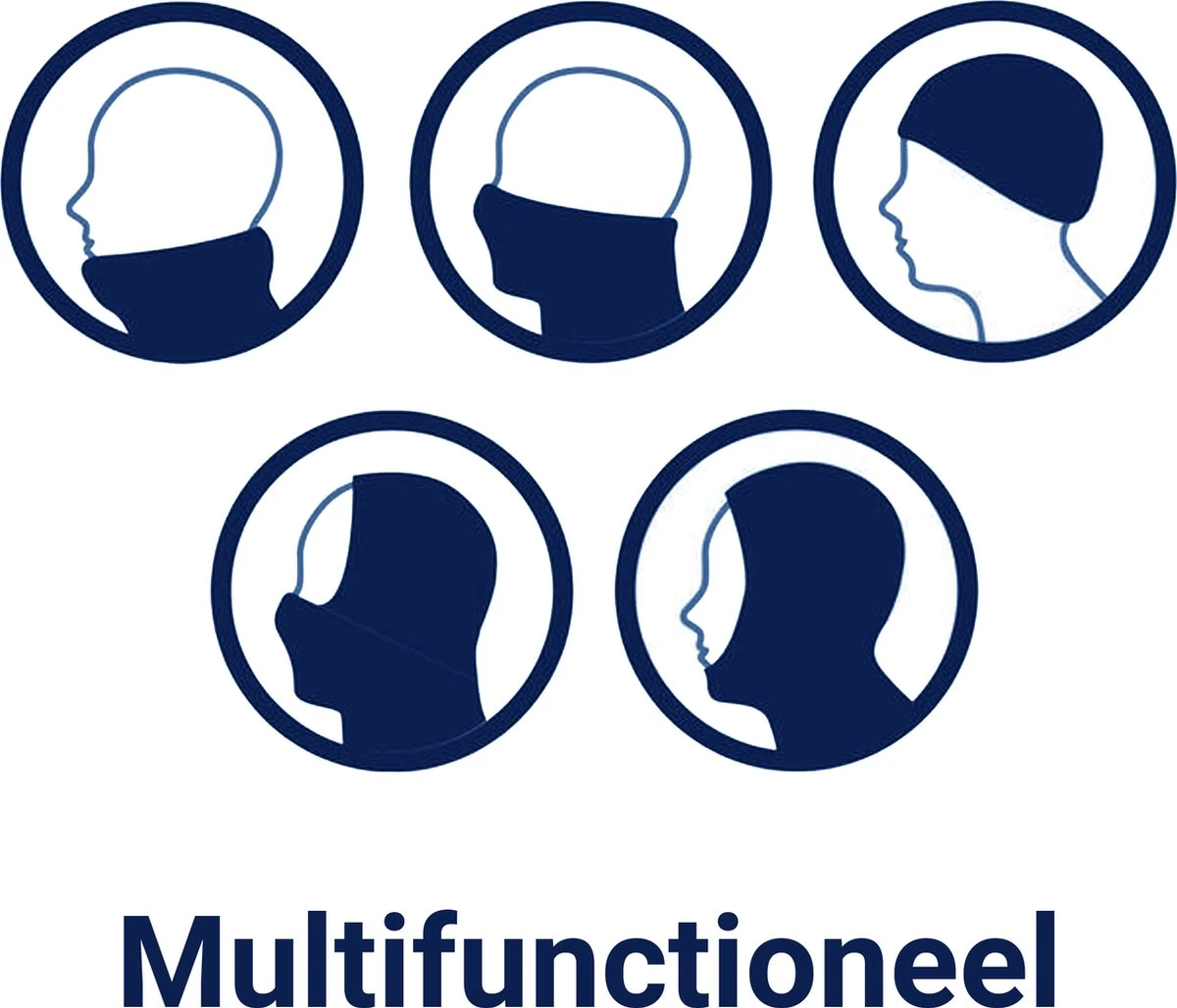 Gareth & Lucas Nekwarmer The Five - Unisex Ski Bandana - 100% Gerecycled Microvezel - Multifunctioneel 4 Gareth & Lucas Nekwarmer The Five - Unisex Ski Bandana - 100% Gerecycled Microvezel - Multifunctioneel - Afbeelding 2