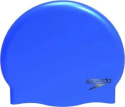 Speedo Plain Moulded Silicone Cap Unisex - Blauw - One Size -Merkloos Winkel 1200x1033