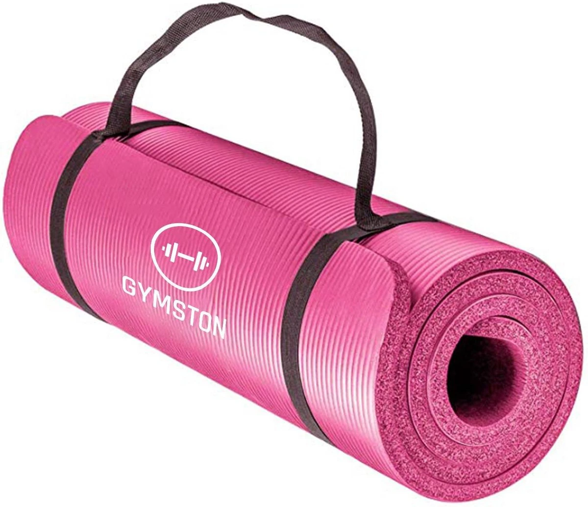 Fitnessmat Inclusief Draagtas En Extra Draagriem - 183 Cm X 61 Cm X 1.5 Cm - Roze 3 Fitnessmat Inclusief Draagtas En Extra Draagriem - 183 Cm X 61 Cm X 1.5 Cm - Roze