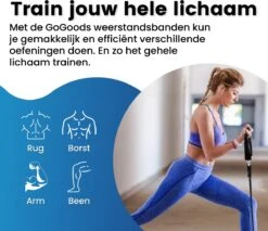 GoGoods® Resistance Band - 15-delige Weerstandsbanden Set - 70kg Totaal - Fitness Elastieken - Met Handvaten / Enkelbanden -Merkloos Winkel 1200x1036 11