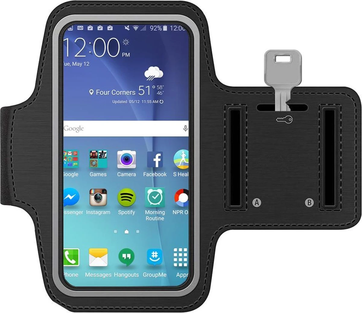 MMOBIEL Hardloop Armband Universeel Zwart - Geschikt Voor Apple IPhone, Samsung, Xiaomi, Huawei, Oppo Etc - Sportarmband - Hardlooparmband - Smartphone Houder - Sportband - Telefoon Houder - Verstelbaar 3 MMOBIEL Hardloop Armband Universeel Zwart - Geschikt Voor Apple IPhone, Samsung, Xiaomi, Huawei, Oppo Etc - Sportarmband - Hardlooparmband - Smartphone Houder - Sportband - Telefoon Houder - Verstelbaar