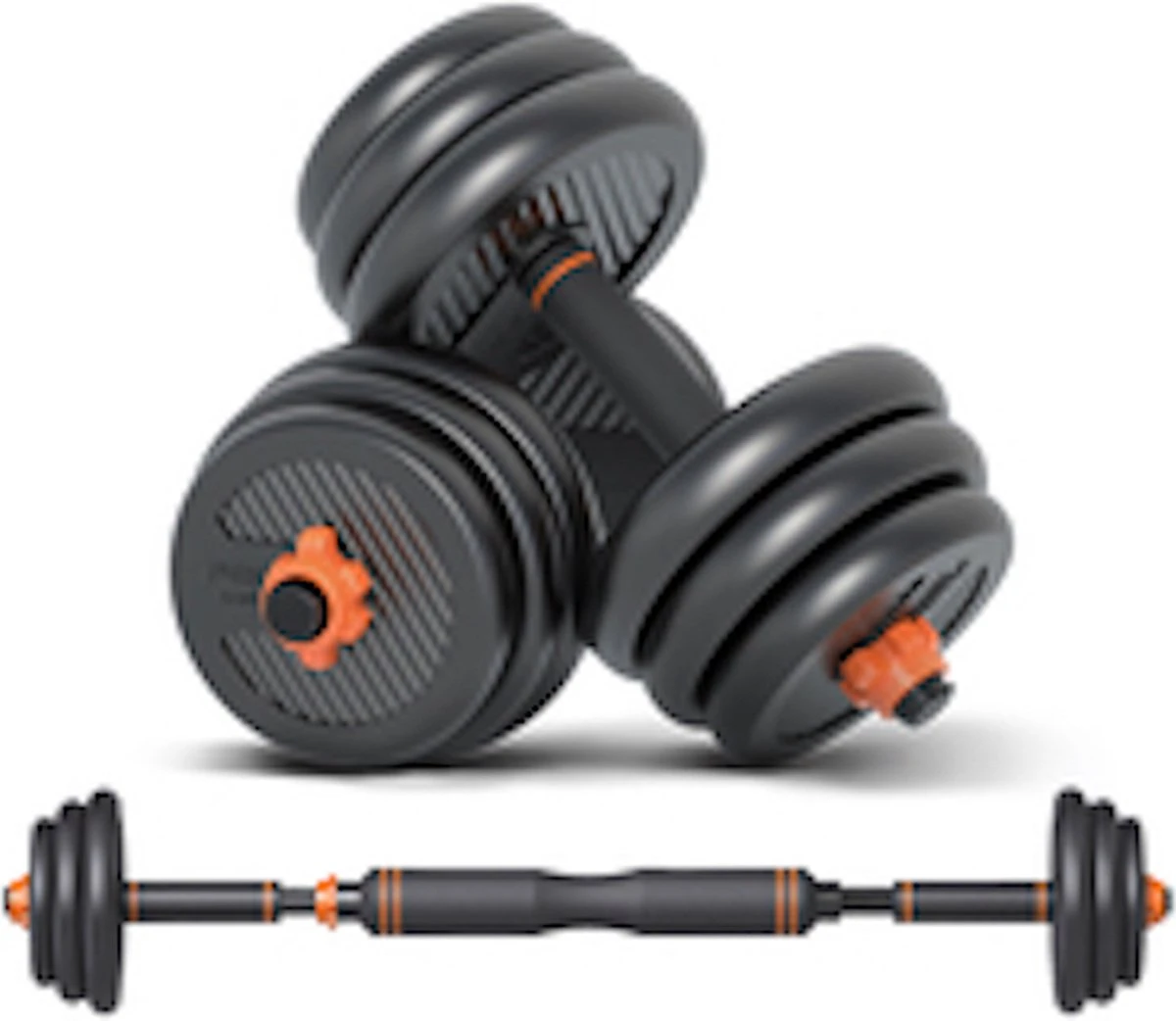 Dumbells Set 30kg | Halterset | Verstelbaar | Inclusief Stang - Dumbells Set - Halterset - Fitness Gewicht 7 Dumbells Set 30kg | Halterset | Verstelbaar | Inclusief Stang - Dumbells Set - Halterset - Fitness Gewicht - Afbeelding 5