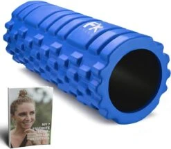 FFEXS Foam Roller - Therapie & Massage Voor Rug Benen Kuiten Billen Dijen - Perfecte Zelfmassage Voor Sport Fitness Hardlopen - 34cm X 14cm Blauw