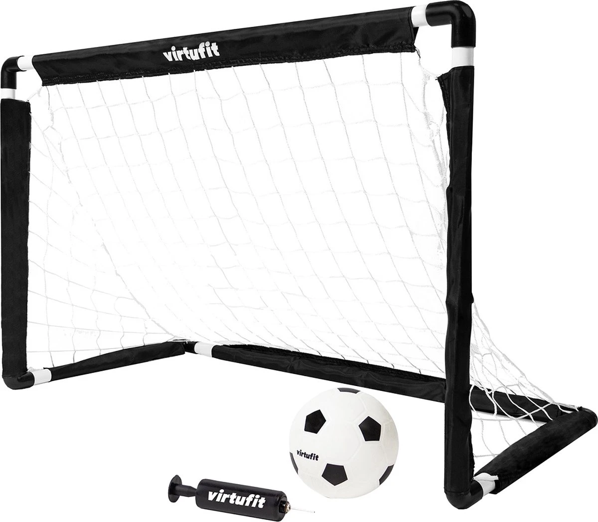 VirtuFit Mini Voetbaldoelen Set Met Bal En Pomp - Voetbalgoals - 92 X 64 Cm 5 VirtuFit Mini Voetbaldoelen Set Met Bal En Pomp - Voetbalgoals - 92 X 64 Cm - Afbeelding 3