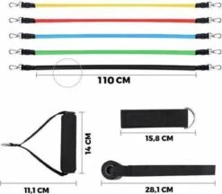 Weerstandsbanden Set - Fitness Elastiek - Resistance Band - Workout Set Met Handvat - Full Body Workout -Merkloos Winkel 1200x1049 4