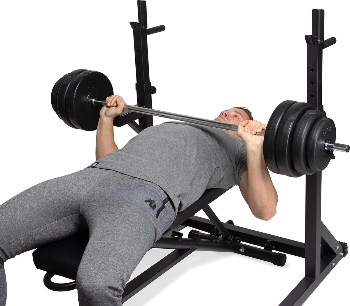 Squat Rack - VirtuFit Squat Rek - Verstelbaar - Haltersteunen - Met Dipsteunen 6 Squat Rack - VirtuFit Squat Rek - Verstelbaar - Haltersteunen - Met Dipsteunen - Afbeelding 4