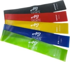 AJ-Sports Latex Weerstandsbanden - Booty Bands - Fitness Elastiek - Weerstandbanden - Set Van 5 Weerstandsbanden - 5 Verschillende Weerstanden - Resistance Band - Fitness Band - Fitness - Workout - Inclusief Draagtas -Merkloos Winkel 1200x1052 2