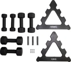 Tunturi Gewichten - Halterset - Dumbbell Set - Neopreen Dummbbells - 1 T/m 3kg - 3 Paar - Incl. Gratis Fitness App -Merkloos Winkel 1200x1054 11