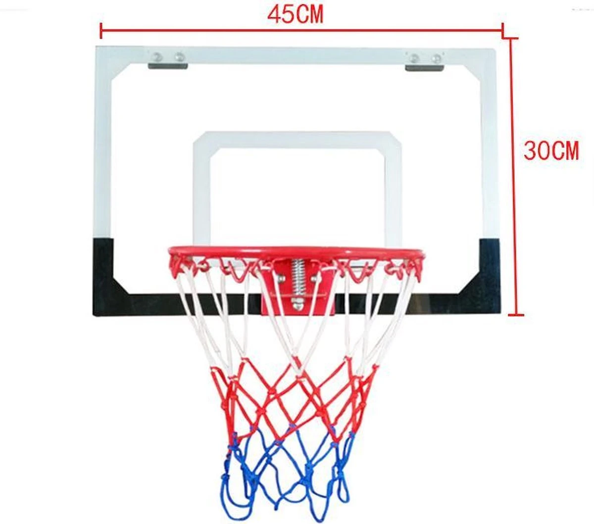 Pegasi Mini Basketbalbord Deur - 45x30cm - Inclusief Basketbalring, Bal En Pomp 4 Pegasi Mini Basketbalbord Deur - 45x30cm - Inclusief Basketbalring, Bal En Pomp - Afbeelding 2