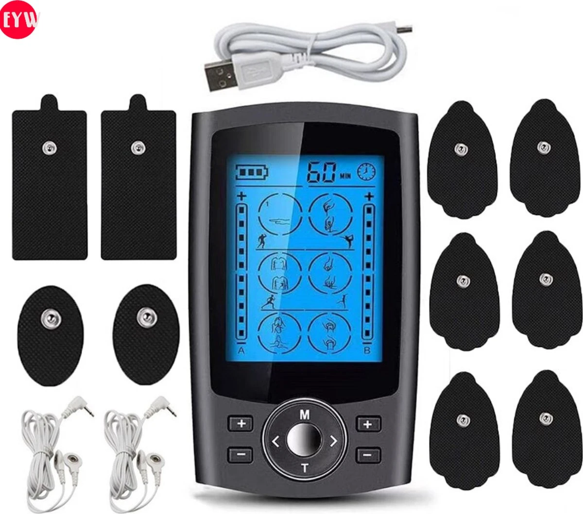 Spierstimulator EMS – Tens Apparaat – Spierstimulator – Massage Apparaat– Nekmassage Apparaat – Nekmassage – Voetmassage Apparaat – Voetmassage – Zwart 6 Spierstimulator EMS – Tens Apparaat – Spierstimulator – Massage Apparaat– Nekmassage Apparaat – Nekmassage – Voetmassage Apparaat – Voetmassage – Zwart - Afbeelding 4