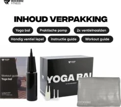 Rockerz Fitness® - Yoga Bal Inclusief Pomp - Pilates Bal - Fitness Bal - Zwangerschapsbal - Goede Houding Bij Het Thuiswerken - 75 Cm - Kleur: Grijs 21 Rockerz Fitness® - Yoga Bal Inclusief Pomp - Pilates Bal - Fitness Bal - Zwangerschapsbal - Goede Houding Bij Het Thuiswerken - 75 Cm - Kleur: Grijs -Merkloos Winkel 1200x1061 6