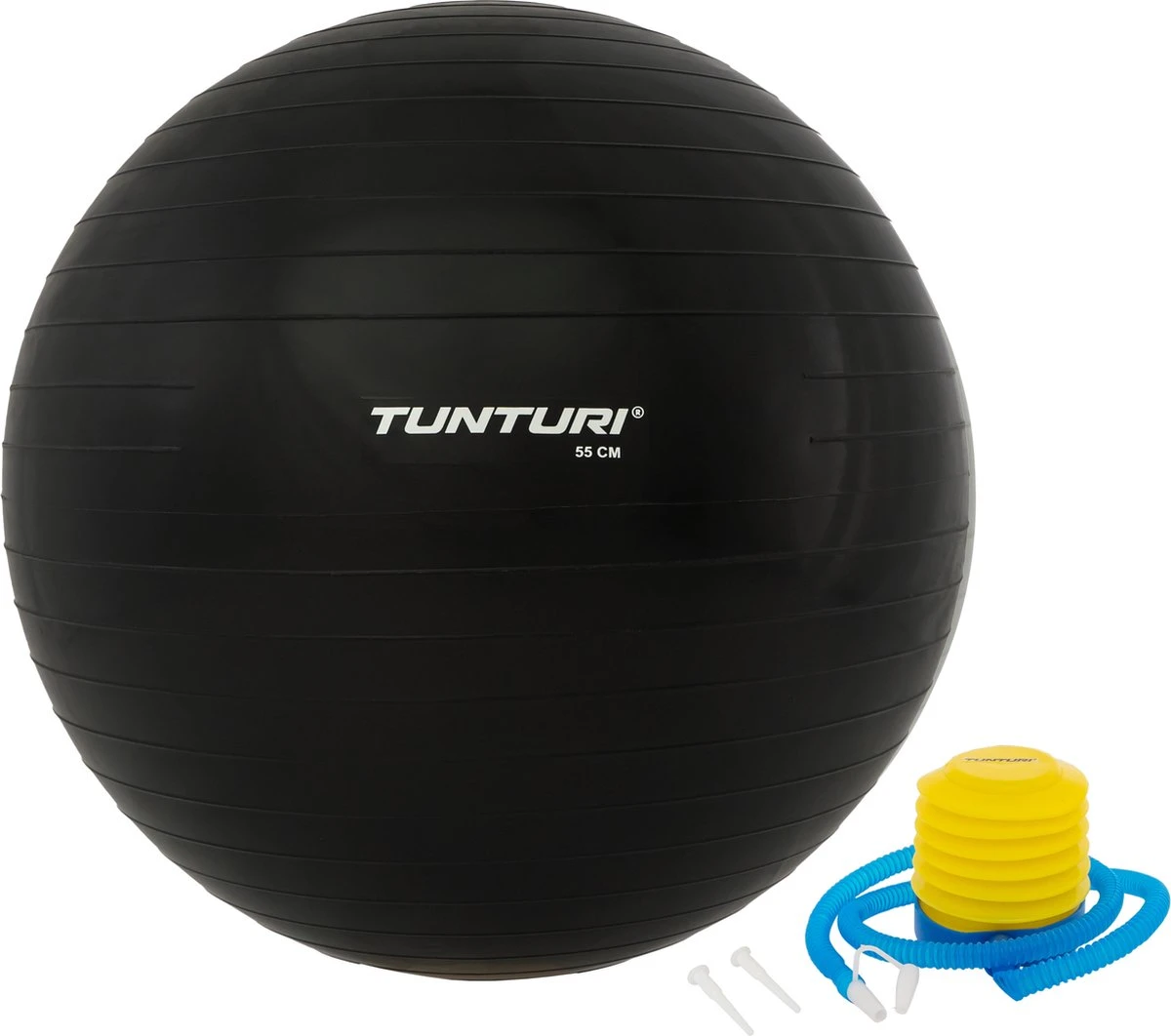 Tunturi Fitness Bal - Yoga Bal Inclusief Pomp - Pilates Bal - Zwangerschaps Bal - 55 Cm - Kleur: Zwart - Incl. Gratis Fitness App 3 Tunturi Fitness Bal - Yoga Bal Inclusief Pomp - Pilates Bal - Zwangerschaps Bal - 55 Cm - Kleur: Zwart - Incl. Gratis Fitness App