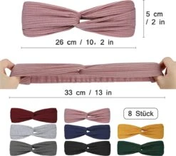 BOTC Haarband - Set Van 8 Stuks Haarbanden - Knoop Cross Knitted Haarbanden - 8 Kleuren Mixen - Elastisch Antislip 16 BOTC Haarband - Set Van 8 Stuks Haarbanden - Knoop Cross Knitted Haarbanden - 8 Kleuren Mixen - Elastisch Antislip -Merkloos Winkel 1200x1065 10