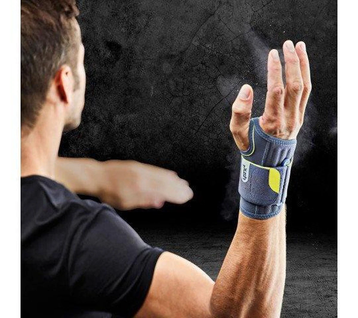 Push Sports Polsbrace - Donkergrijs - Links - Maat L 6 Push Sports Polsbrace - Donkergrijs - Links - Maat L - Afbeelding 4