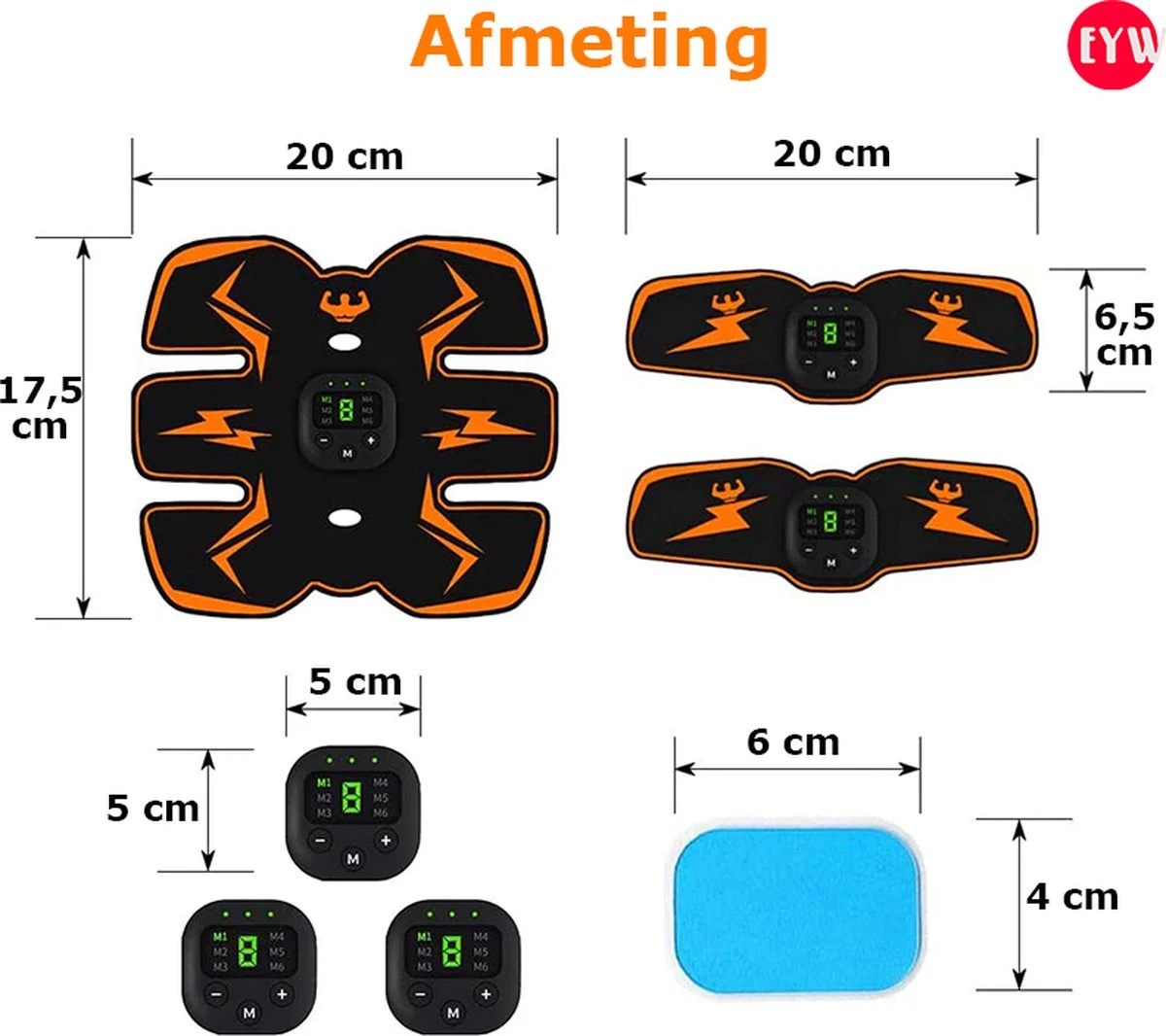 Elektrische Spierstimulator – Tens Apparaat – Elektrische Spier Stimulator – Draadloze Billen Hip Trainer – Abdominale Abs Stimulator – Fitness Body – Afslanken Massager - Model 2 9 Elektrische Spierstimulator – Tens Apparaat – Elektrische Spier Stimulator – Draadloze Billen Hip Trainer – Abdominale Abs Stimulator – Fitness Body – Afslanken Massager - Model 2 - Afbeelding 7