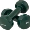 Tunturi Dumbbell Set - 2 X 2,0 Kg - Vinyl - Groen - Incl. Gratis Fitness App