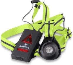 BOWINQ Boston 500 Neon - Hardloop Verlichting - Borstlamp Met Schijnwerper - Reflectievest - USB-C Oplaadbaar - Waterdicht -Merkloos Winkel 1200x1069 17