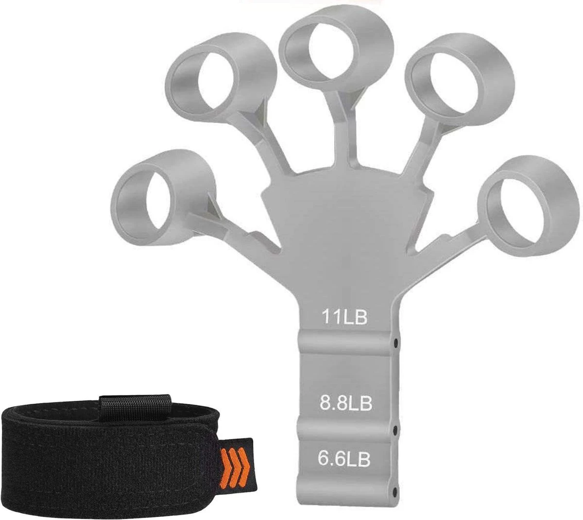 AyFit - Onderarm Trainer - Vingertrainer - Vinger Gripper Bekend Van TikTok - Hand Trainer - Grip Trainer - Siliconen - Weerstand Band - Spierversterker - Hand - Vinger - 1 Stuk - Grijs 3 AyFit - Onderarm Trainer - Vingertrainer - Vinger Gripper Bekend Van TikTok - Hand Trainer - Grip Trainer - Siliconen - Weerstand Band - Spierversterker - Hand - Vinger - 1 Stuk - Grijs