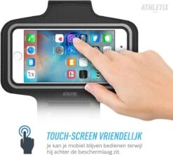 Athletix® - Universele Hardloop Armband - Sportarmband Met Reflectoren - Met Pasjeshouder & Sleutelhouder - 100% Spatwaterdicht - IPhone 12 - Samsung - Huawei - Zwart -Merkloos Winkel 1200x1072 5