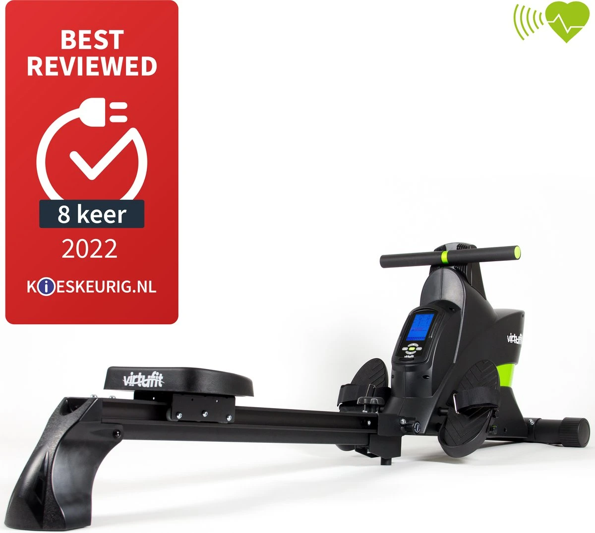 VirtuFit Ergometer Roeitrainer - Hartslagfunctie - Inklapbaar - Zwart 3 VirtuFit Ergometer Roeitrainer - Hartslagfunctie - Inklapbaar - Zwart