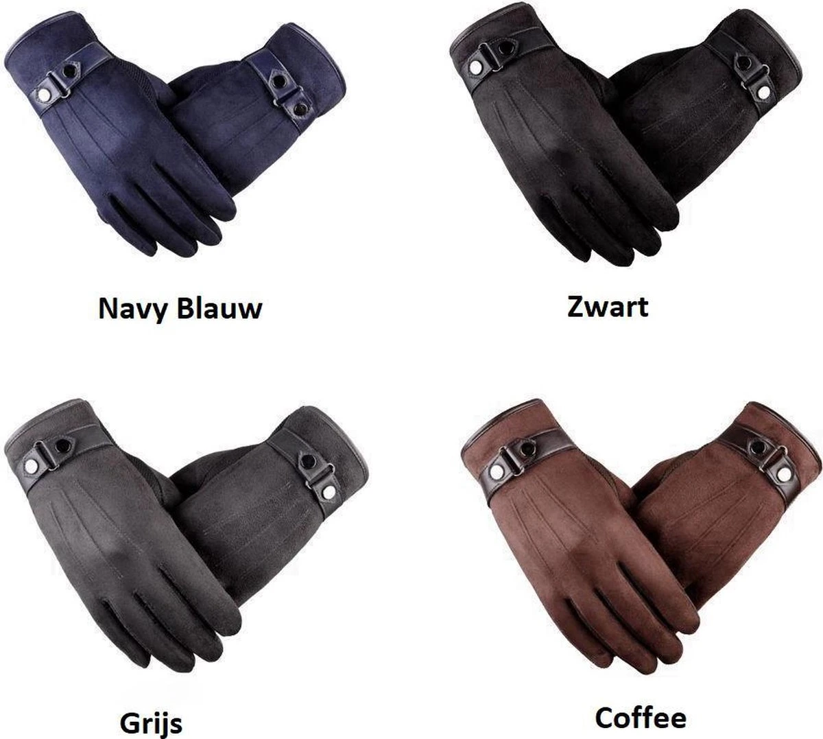 Luxe Winter Handschoenen Met Touch Tip Gloves - Anti-Slip - Touchscreen Gloves - Voor Fiets/Scooter/Sporten/Wandelen - One-Size - Suede Met Heerlijk Warme Fleece Voering - Winterhandschoenen - Heren - Blauw 7 Luxe Winter Handschoenen Met Touch Tip Gloves - Anti-Slip - Touchscreen Gloves - Voor Fiets/Scooter/Sporten/Wandelen - One-Size - Suede Met Heerlijk Warme Fleece Voering - Winterhandschoenen - Heren - Blauw - Afbeelding 5