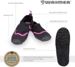 Waimea Aquaschoenen - Wave Rider - Zwart/Roze - 42 15 Waimea Aquaschoenen - Wave Rider - Zwart/Roze - 42 -Merkloos Winkel 1200x1080 16