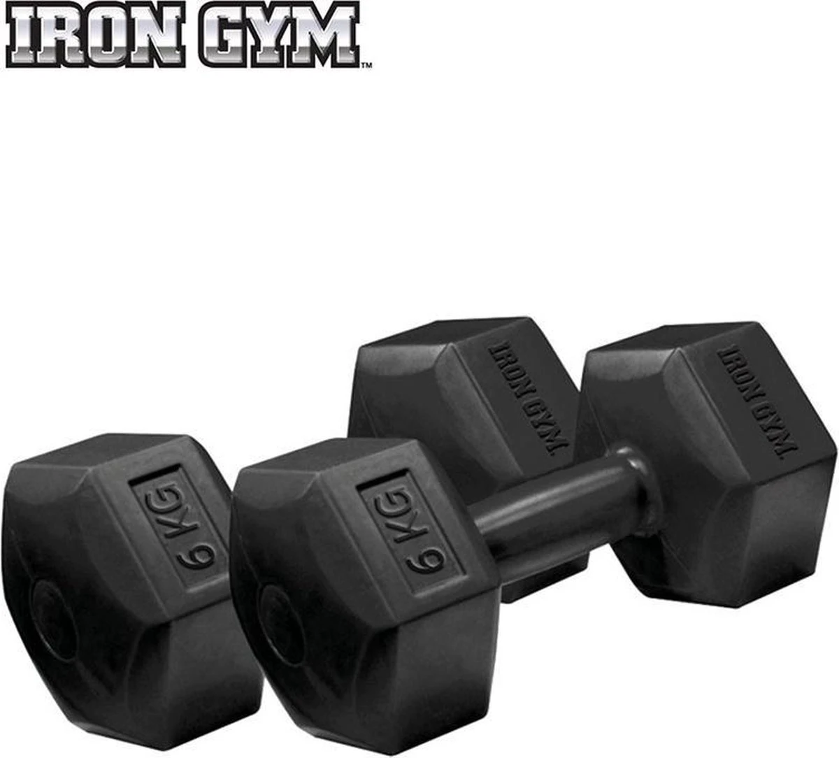 Iron Gym Dumbbell Set 2x 6 Kg Grote Robuuste Dumbbells Gietijzer - Fitness Accessoire 3 Iron Gym Dumbbell Set 2x 6 Kg Grote Robuuste Dumbbells Gietijzer - Fitness Accessoire