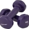 Tunturi Dumbbell Set - 2 X 1,0 Kg - Vinyl - Paars - Incl. Gratis Fitness App -Merkloos Winkel 1200x1084 4