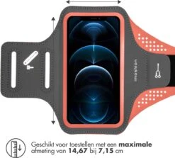 IMoshion Hardloop Telefoonhouder - Hardloopband - Universele Sportarmband - Ruimte Voor Pasje En Sleutel - Van 5 T/m 6,1 Inch - Oranje -Merkloos Winkel 1200x1085 10