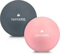 Navaris Lacrosse Massageballen - 2x Triggerpoint Massage Bal Voor Rug, Benen En Nek - Fascia Ballen Voor Zelfmassage - Diameter 6 Cm - Hard En Zacht -Merkloos Winkel 1200x1085 6