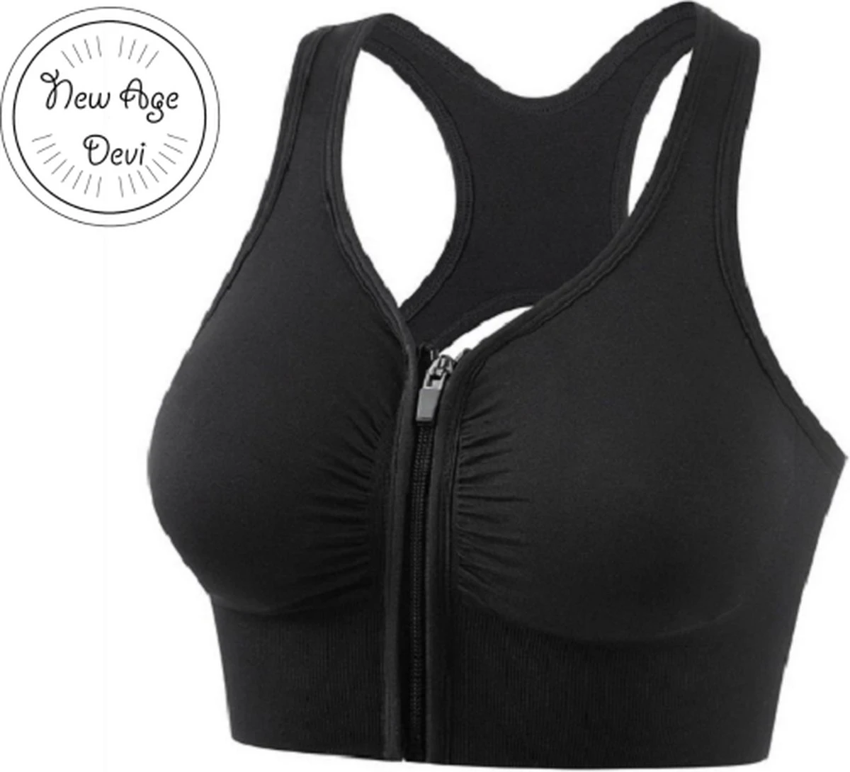 Sportbeha Met Voorsluiting - Zwart - Small 13 Sportbeha Met Voorsluiting - Zwart - Small - Afbeelding 11