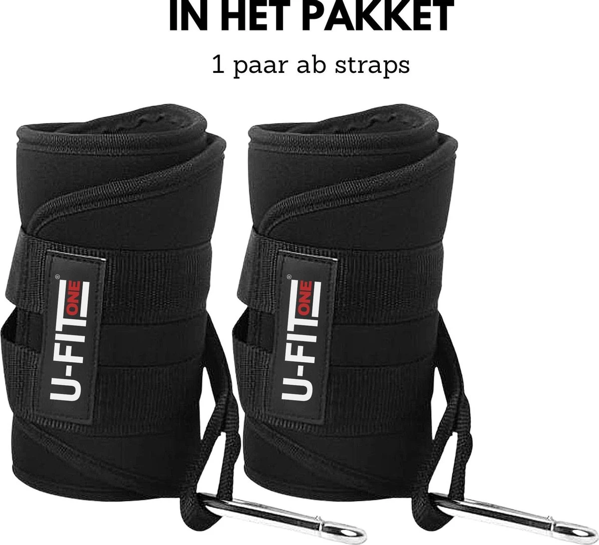 U Fit One® Hanging Ab Straps - Premium Ab Sling - Buikspiertraining - Workout Straps Met Vulling Voor Hangen - Leg Raise - Ab Bandjes Voor Pull-Up Bar En Optrekstang 7 U Fit One® Hanging Ab Straps - Premium Ab Sling - Buikspiertraining - Workout Straps Met Vulling Voor Hangen - Leg Raise - Ab Bandjes Voor Pull-Up Bar En Optrekstang - Afbeelding 5