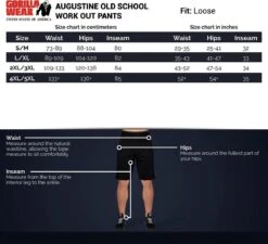 Gorilla Wear Augustine Old School Trainingsbroek - Zwart - S/M -Merkloos Winkel 1200x1093