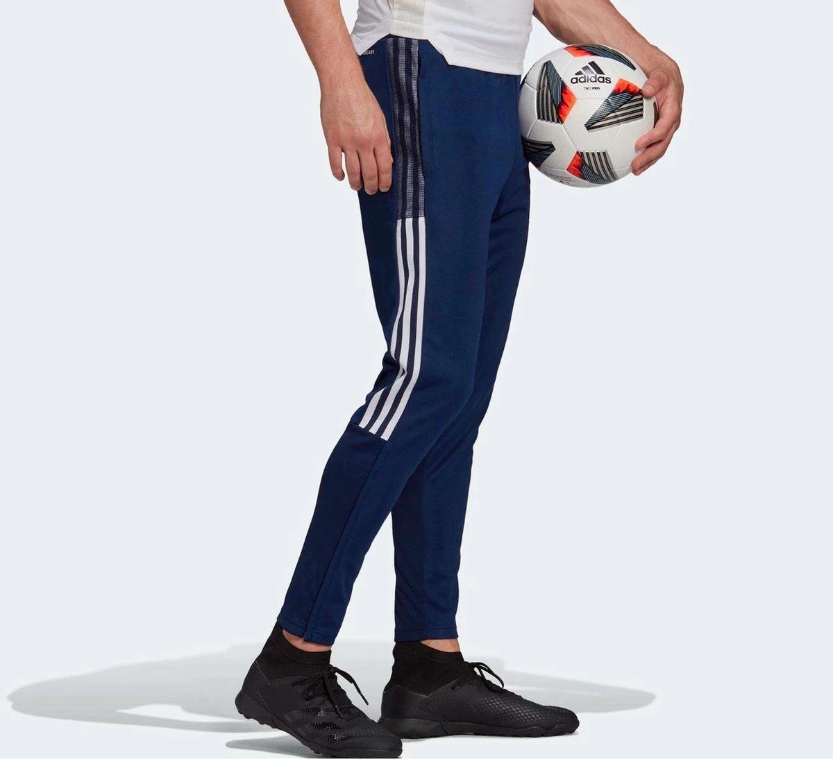 Adidas Adidas Tiro 21 Sportbroek - Maat L - Mannen - Navy - Wit 5 Adidas Adidas Tiro 21 Sportbroek - Maat L - Mannen - Navy - Wit - Afbeelding 3