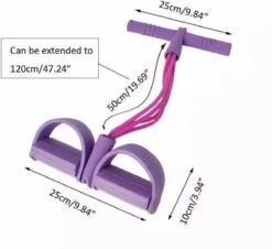 Fitness Bands- Home Trainer- Fitness Pedaal Trainer- Body Workout- Thuis Sporten - Resistance Band Set- Buikspieren, Armen En Benen Trainen- Blauw -Merkloos Winkel 1200x1097 9