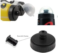 Bidon Met Bidonhouder - 650ml - Zwart - Mountainbike - Racefiets - Sportieve Water Drinkfles Met Houder -Merkloos Winkel 1200x1098