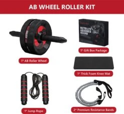 Merkloos Gracosy Ab Roller - Abdominale Oefening Roller - Met Mat En Springtouw - Voor Thuis En Gymnastiek - Voor Mannen En Vrouwen -zwart 19 Merkloos Gracosy Ab Roller - Abdominale Oefening Roller - Met Mat En Springtouw - Voor Thuis En Gymnastiek - Voor Mannen En Vrouwen -zwart -Merkloos Winkel 1200x1099 14