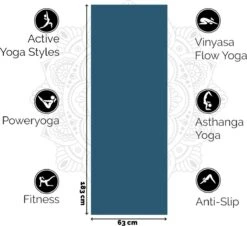 Extra Dikke Yogamat | Donkerblauw | Sticky - 6 Mm | Love Generation -Merkloos Winkel 1200x1100 6