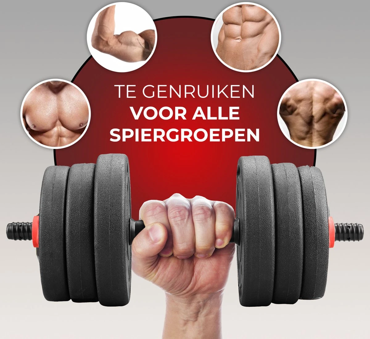 Luxari – 3 In 1 Halterset Pro 20 KG – Verstelbare Halterset - Milieuvriendelijk - Duurzaam Materiaal - Dumbell 4 Luxari – 3 In 1 Halterset Pro 20 KG – Verstelbare Halterset - Milieuvriendelijk - Duurzaam Materiaal - Dumbell - Afbeelding 2