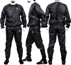 Sauna Suit Sweat Suit Heavy Duty Exercise Suit Fitness Gym Burn Calories Weight Lose Running Zweet Pak Sauna Pak Survêtement Sauna Costume Brûler Des Calories -Merkloos Winkel 1200x1106 10