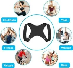Merkloos Rugbrace Voor Corrigerende Houding - Schouderbrace Zwart - Unisex - One Size -Merkloos Winkel 1200x1107 19