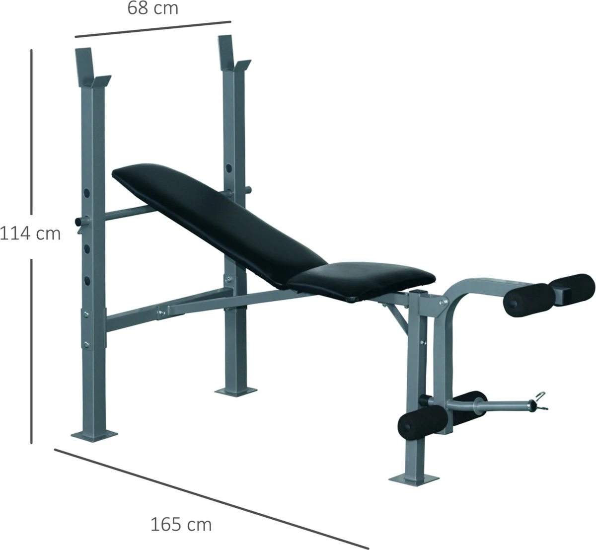 Fitnessbank - Bankdrukbank - Krachttraining - Fitness Bank - Bench Press - Leg Curl 5 Fitnessbank - Bankdrukbank - Krachttraining - Fitness Bank - Bench Press - Leg Curl - Afbeelding 3