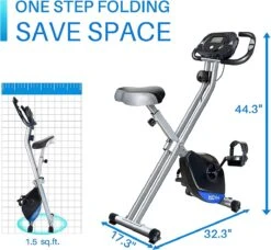 K IKIDO Indoorfietsen - X-Bike Hometrainer - Hometrainers - Fitness Fiets Opvouwbaar - Inklapbare - Tablethouder - Ergometer - 8 Weerstandsniveaus - Fitness Bike - Max. 135 Kg -Merkloos Winkel 1200x1108 16