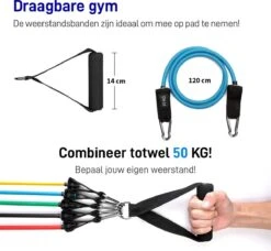 Athletix Weerstandsbanden XL Set - Handvaten - Enkelbanden - Gratis Draagtas & Oefeningen - 5 Resistance Bands 17 Athletix Weerstandsbanden XL Set - Handvaten - Enkelbanden - Gratis Draagtas & Oefeningen - 5 Resistance Bands -Merkloos Winkel 1200x1110 8