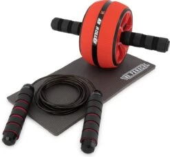 Merkloos MR. PANACHE Premium Ab Roller - Springtouw - Trainingswiel - Ab Trainer - Ab Wheel - Buikspiertrainer - Jump Rope - Cadeautip